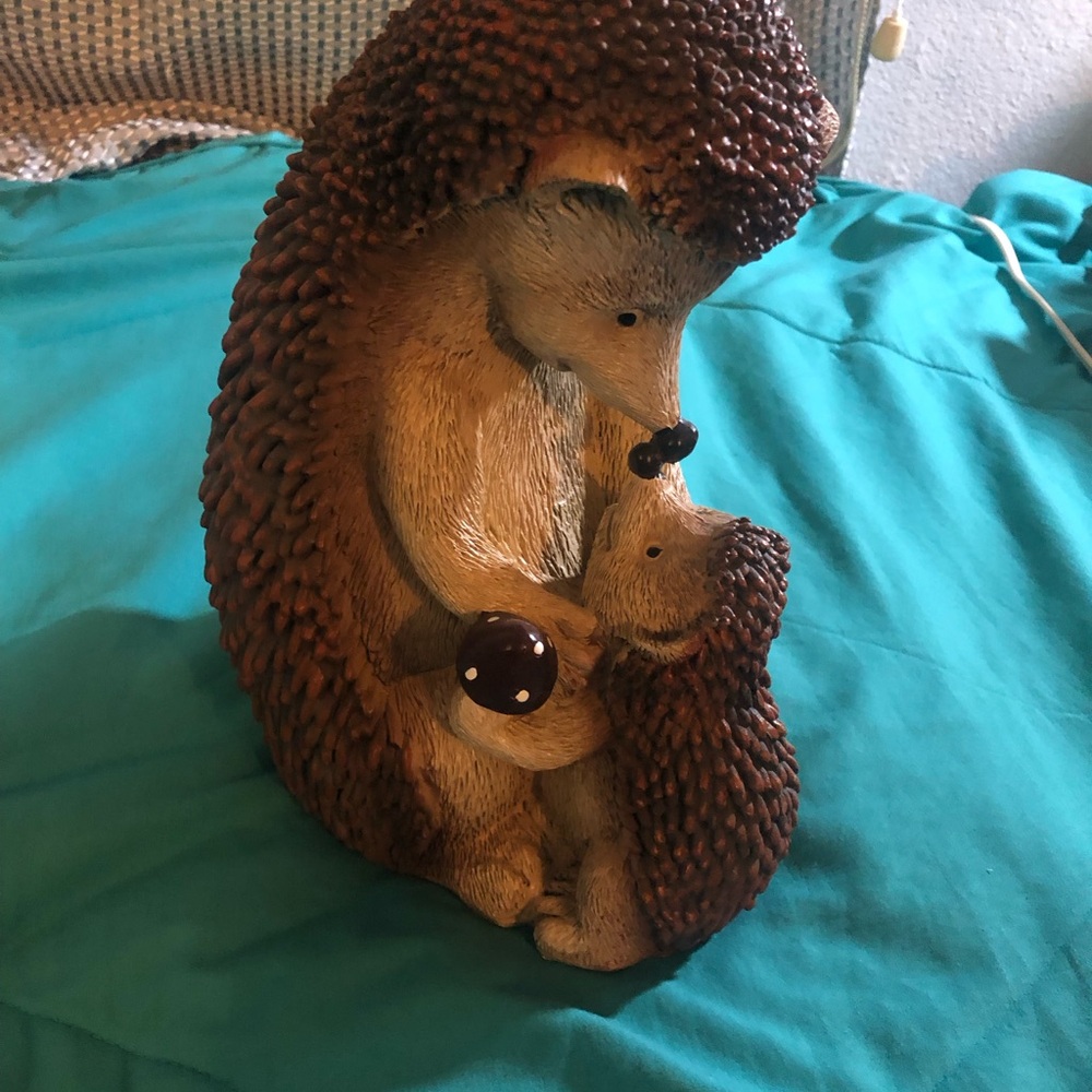 Small and big hedgehog decoration